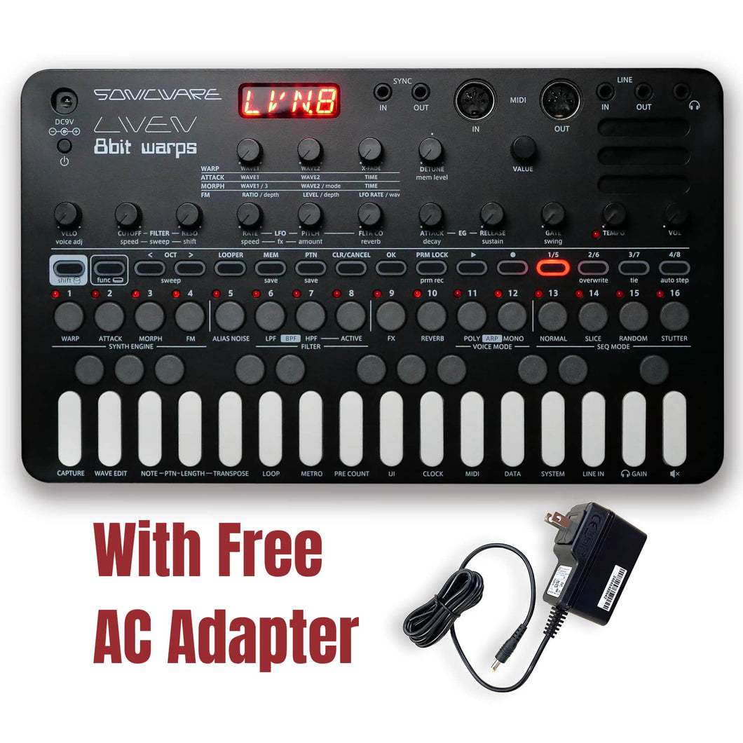 LIVEN 8bit warps With Free AC Adapter