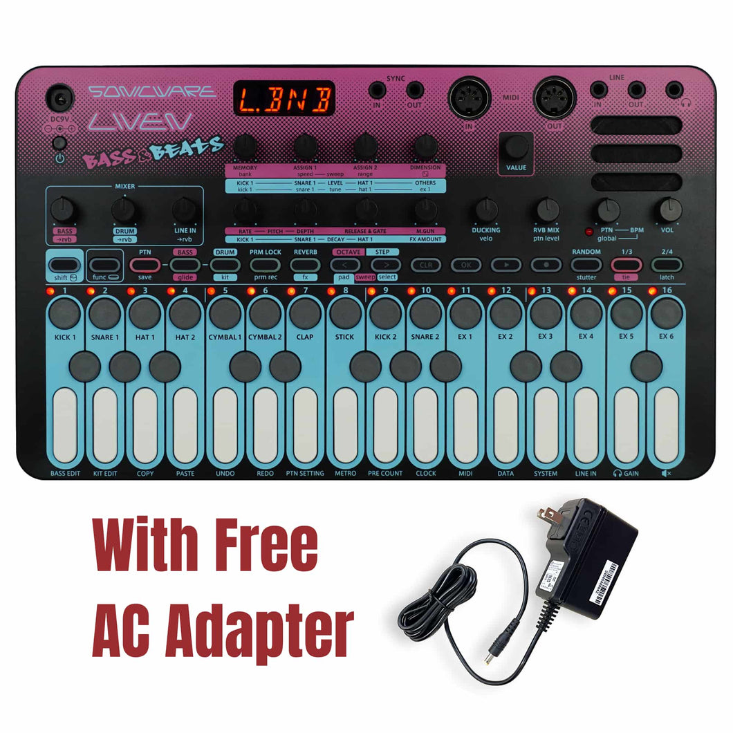 LIVEN BASS&BEATS With Free AC Adapter