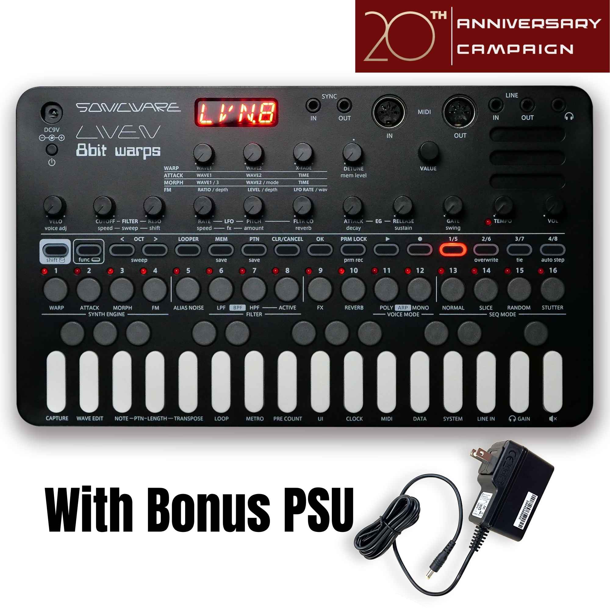 LIVEN 8bit warps With Bonus PSU – SONICWARE